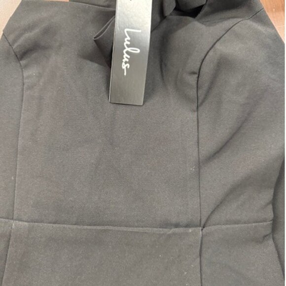 NWT Lulus Your Sweetie Black Tie-Strap Mini Dress - Picture 8 of 11